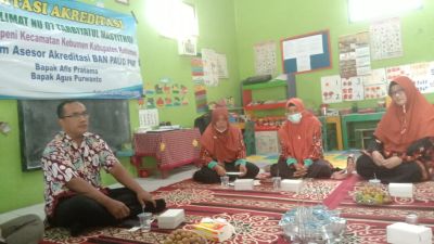 Visitasai Akreditasi  TK Muslimat NU 07 Tarbiyatul Masyitoh Desa Argopeni